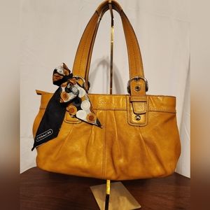 Coach, mustard leather